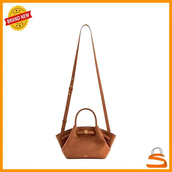 Mini Tote Bag with Shoulder Strap, Polyester Spandex, Gold Hardware - Picture 5 of 7